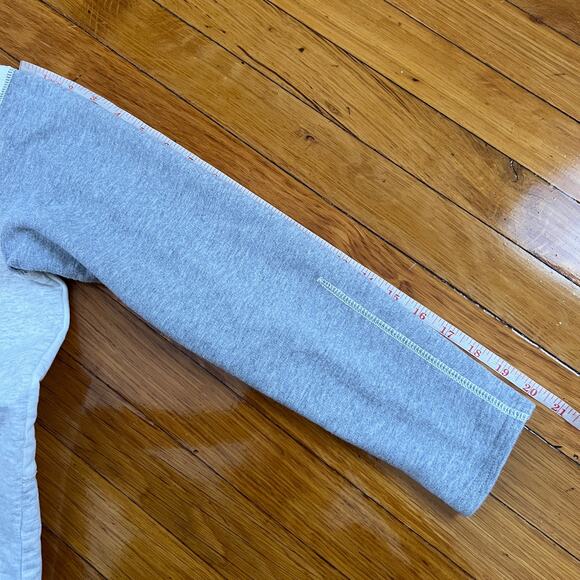 J. Crew Color Block Gray Cream White Back Zip Terry Cloth Sweater Size S - Picture 12 of 12